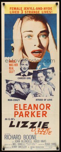 1z465 LIZZIE insert '57 Eleanor Parker is a female Jekyll & Hyde times 3, which was her real self?
