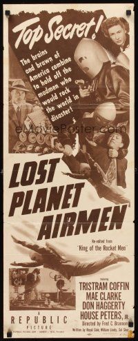 1z470 LOST PLANET AIRMEN insert '51 Tristram Coffin is King of the Rocket Men, great sci-fi image!
