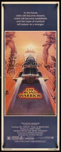 1z486 MAD MAX 2: THE ROAD WARRIOR insert '82 Mel Gibson returns as Mad Max, art by Commander!