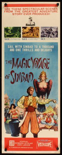 1z489 MAGIC VOYAGE OF SINBAD insert '62 Russian fantasy written by Francis Ford Coppola!