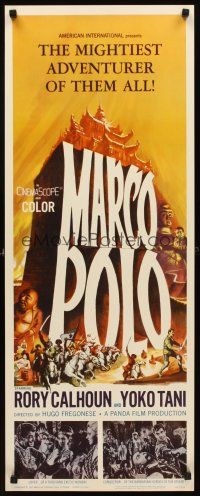 1z501 MARCO POLO insert '62 Rory Calhoun, Yoko Tani, the mightiest adventurer of them all!