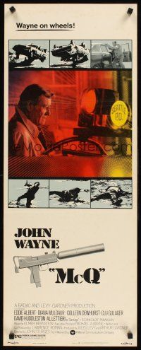 1z507 McQ insert '74 John Sturges, John Wayne is a busted cop with an unlicensed gun!