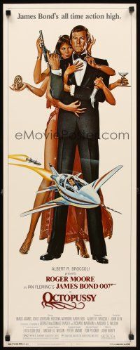1z545 OCTOPUSSY insert '83 art of sexy Maud Adams & Roger Moore as James Bond by Daniel Goozee!