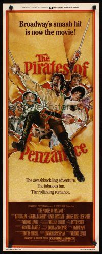1z572 PIRATES OF PENZANCE insert '83 art of Kevin Kline & Angela Lansbury by Drew Struzan!