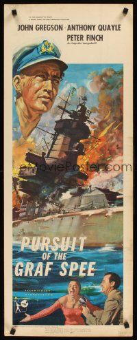 1z588 PURSUIT OF THE GRAF SPEE insert '57 Powell & Pressburger's Battle of the River Plate!
