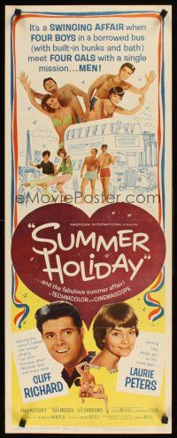 1z680 SUMMER HOLIDAY insert '63 Peter Yates directed, Cliff Richard, sexy Lauri Peters!