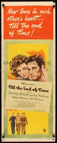 1z714 TILL THE END OF TIME insert '46 Dorothy McGuire, Guy Madison, early Robert Mitchum