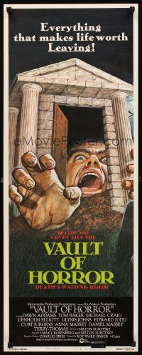 1z737 VAULT OF HORROR insert '73 Tales from Crypt sequel, cool art of death's waiting room!