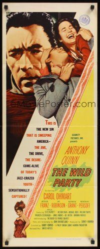 1z770 WILD PARTY insert '56 Anthony Quinn, it's the new sin that is sweeping America!