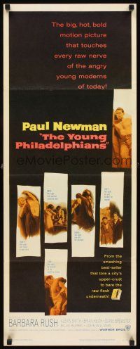 1z794 YOUNG PHILADELPHIANS insert '59 rich lawyer Paul Newman defends friend from murder charges!