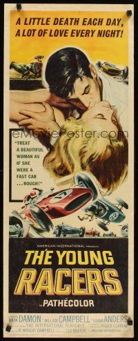 1z795 YOUNG RACERS insert '63 a little death each day, a lot of love every night, cool art!