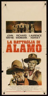 1z003 ALAMO Italian locandina R71 great different art of John Wayne & Richard Widmark!
