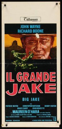 1z008 BIG JAKE Italian locandina '71 Richard Boone wanted gold, John Wayne gave him lead instead!