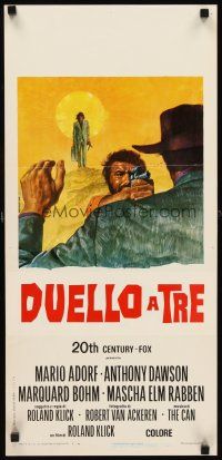 1z026 DEADLOCK Italian locandina '74 Mario Adorf, Anthony Dawson, western action art!
