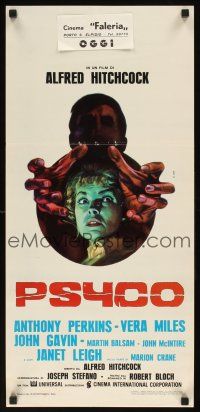 1z091 PSYCHO Italian locandina R70s different art of sexy Janet Leigh, Alfred Hitchcock!