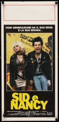 1z102 SID & NANCY Italian locandina '86 Gary Oldman, punk rock classic directed by Alex Cox!