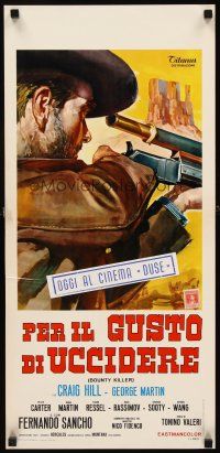 1z111 TASTE OF KILLING Italian locandina '66 Bounty Killer, cool spaghetti western art!