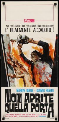 1z112 TEXAS CHAINSAW MASSACRE Italian locandina '75 Tobe Hooper cult classic slasher horror!