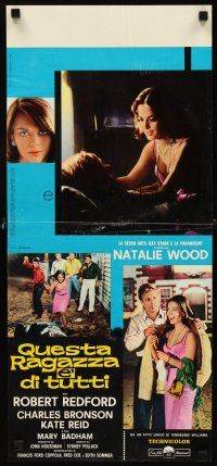 1z114 THIS PROPERTY IS CONDEMNED Italian locandina '66 sexy Natalie Wood & Robert Redford!