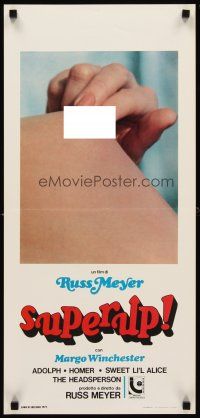 1z119 UP! Italian locandina '78 Russ Meyer directed, Superup, outrageous bare breast image!