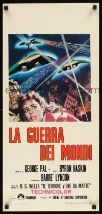1z121 WAR OF THE WORLDS Italian locandina R70s H.G. Wells classic produced by George Pal!