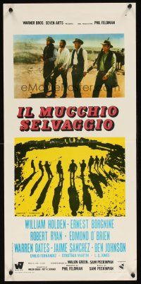 1z123 WILD BUNCH Italian locandina '69 Sam Peckinpah cowboy classic, William Holden & Borgnine!