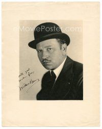 2a161 WALLACE BEERY signed 11x14 still '20s head & shoulders portrait by Eugene Robert Richee!