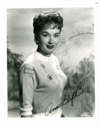 2a695 ANN BLYTH signed 8x10 REPRO still '80s great waist-high portrait of the pretty actress!