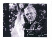2a699 ANTHONY HOPKINS signed 8.5x11 REPRO still '90s great c/u of the English actor from The Edge!