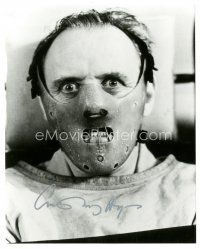 2a700 ANTHONY HOPKINS signed 8x10 REPRO still '90s c/u as Hannibal Lector in Silence of the Lambs!