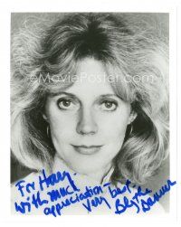 2a706 BLYTHE DANNER signed 8x10 REPRO still '80s head & shoulders portrait of the pretty actress!