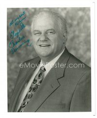 2a723 CHARLES DURNING signed 8x10 REPRO still '80s head & shoulders smiling portrait in suit & tie!