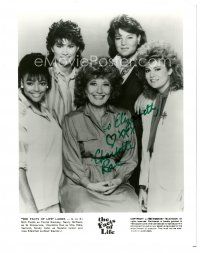 2a726 CHARLOTTE RAE signed 8x10 REPRO still '80s great portrait with her Facts of Life co-stars!