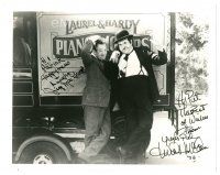 2a728 CHUCK MCCANN/JIM MACGEORGE signed 8x10 REPRO still '96 performing as Laurel & Hardy!