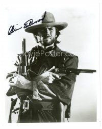2a730 CLINT EASTWOOD signed 8x10 REPRO still '80s best close up from Outlaw Josey Wales!