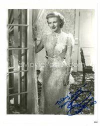 2a785 GINGER ROGERS signed 8x10 REPRO still '93 full-length smiling portrait in cool dress!