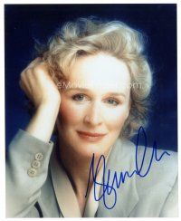 2a786 GLENN CLOSE signed color 8x10 REPRO still '90s head & shoulders portrait of the great actress