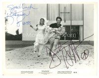 2a302 GRADUATE signed 8x10 still '68 by BOTH Katharine Ross AND Dustin Hoffman!