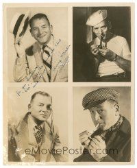 2a304 HARRY MARTIN signed 8x10 still '50s four different images of him in costume!
