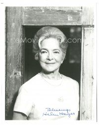 2a790 HELEN HAYES signed 8x10 REPRO still '80s great smiling portrait late in her career!