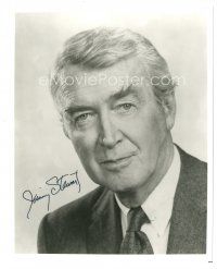 2a802 JAMES STEWART signed 8x10 REPRO still '80s head & shoulders portrait of the great star!