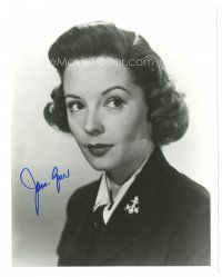 2a804 JANE GREER signed 8x10 REPRO still '57 great head & shoulders portrait of the pretty actress!