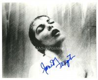 2a809 JANET LEIGH signed 8x10 REPRO still '00s best c/u naked in shower from HItchcock's Psycho!