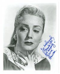 2a848 JUNE HAVOC signed 8x10 REPRO still '80s great head & shoulders close up of the pretty star!