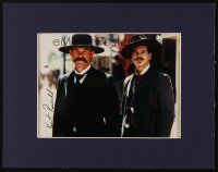 2a202 KURT RUSSELL/VAL KILMER signed color 8x10 REPRO in matted display '90s from Tombstone!