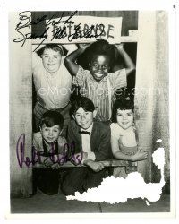 2a959 SPANKY MCFARLAND/ROBERT BLAKE signed 8x10 REPRO still '80s great portrait with Our Gang kids!