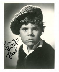 2a975 TOMMY BOND signed 8x10 REPRO still '80s great intense portrait of Our Gang's Butch!
