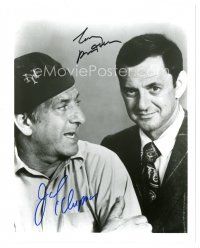 2a978 TONY RANDALL/JACK KLUGMAN signed 8x10 REPRO still '90s by BOTH, from TV's The Odd Couple!