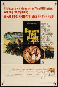2a090 BENEATH THE PLANET OF THE APES signed 1sh '70 by director Ted Post!