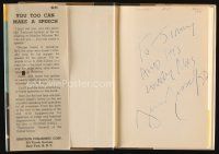 2a178 GEORGE JESSEL signed first edition hardcover book '56 You Too Can Make a Speech!